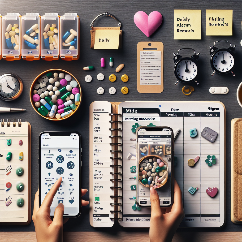 Create a routine around taking your medication, such as associating it with a specific meal or daily activity.